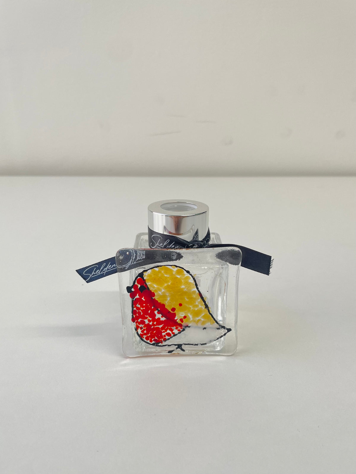 Handcrafted Fused Glass Wildflower Reed Diffuser – Floral Home Fragrance